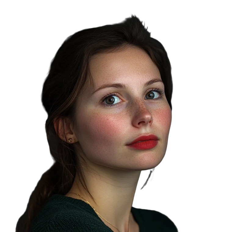 Woman Portrait V7 Vinyl Car Decal Sticker – Waterproof & UV-Resistant 8"