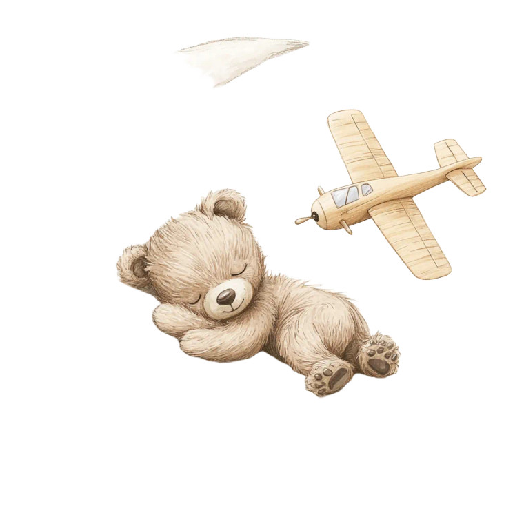 Sleeping Bear Moon Vinyl Car Decal Sticker – Waterproof & UV-Resistant 8"