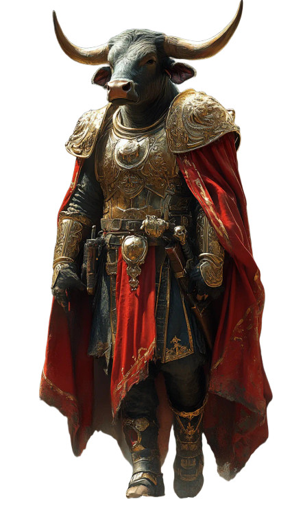 Bull Warrior Vinyl Car Decal Sticker – Waterproof & UV-Resistant 8"