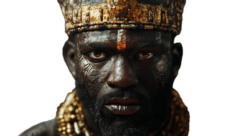 Ancient African King V2 Vinyl Car Decal Sticker – Waterproof & UV-Resistant 8"