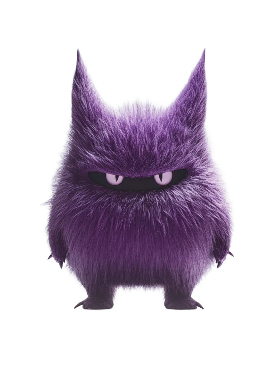 Gengar Back View Vinyl Car Decal Sticker – Waterproof & UV-Resistant 8"