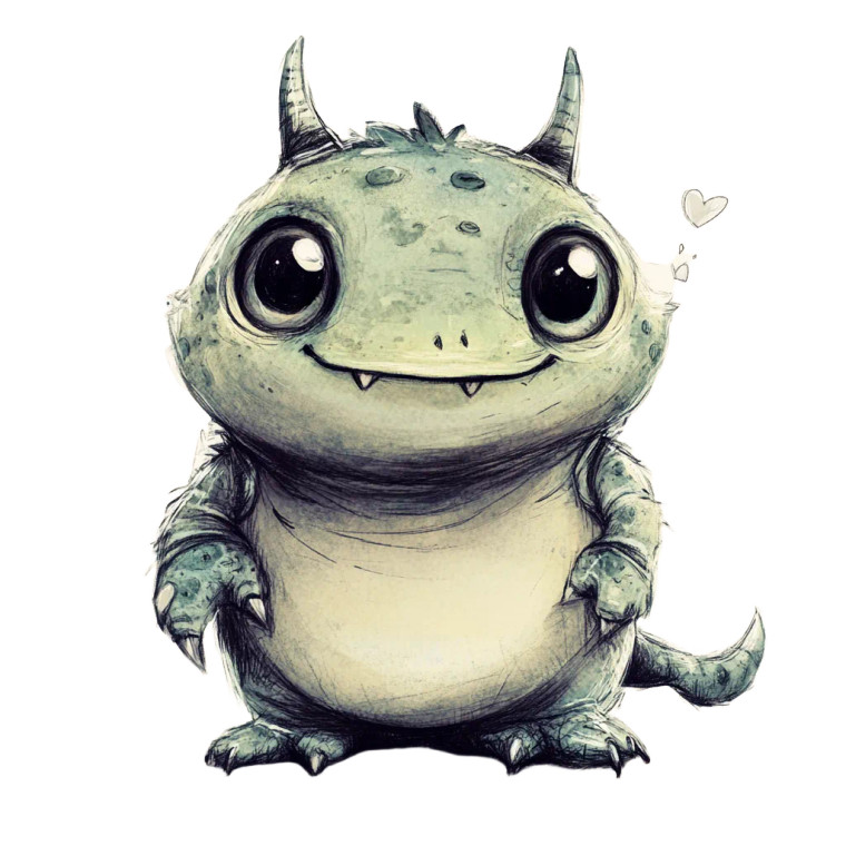 Cute Monster V10 Vinyl Car Decal Sticker – Waterproof & UV-Resistant 8"