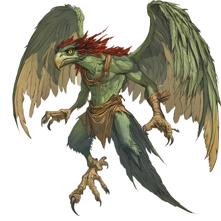 Harpy Character Vinyl Car Decal Sticker – Waterproof & UV-Resistant 8"