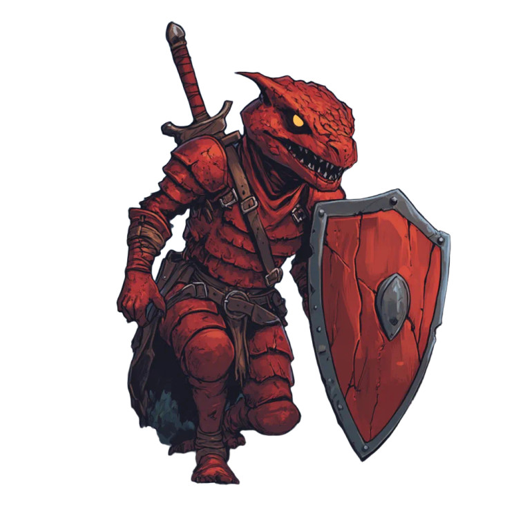 Undead Kobold Warrior Vinyl Car Decal Sticker – Waterproof & UV-Resistant 8"