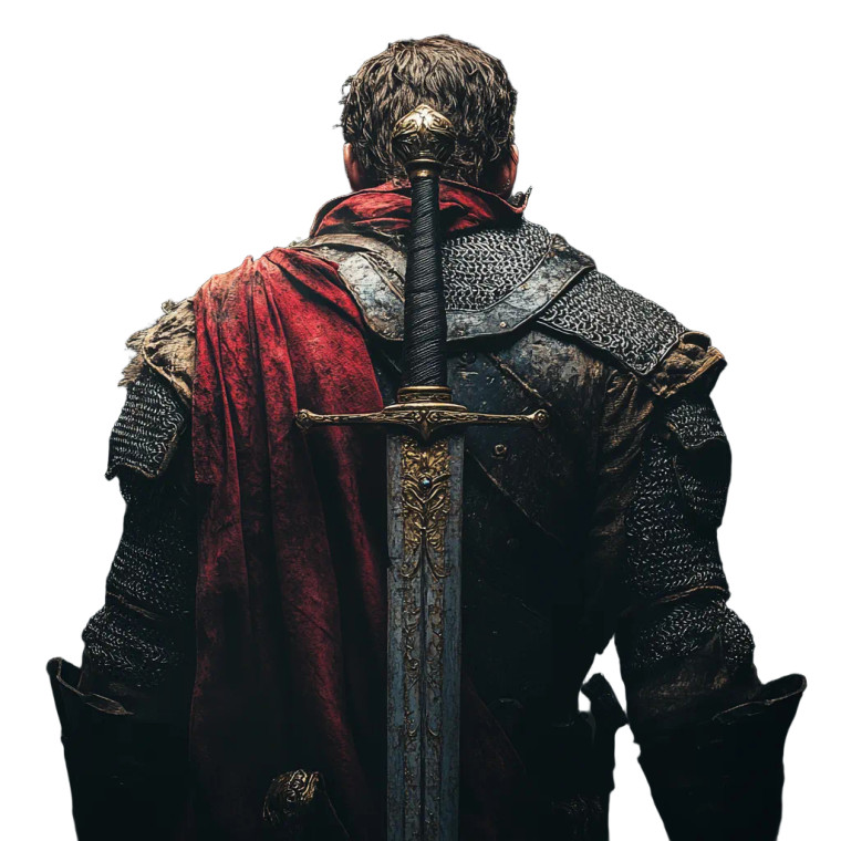 Legendary Swordsman Vinyl Car Decal Sticker – Waterproof & UV-Resistant 8"