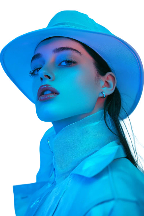 Futuristic Vogue Photoshoot Vinyl Car Decal Sticker – Waterproof & UV-Resistant 8"