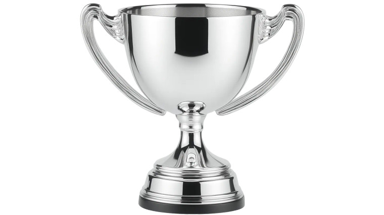Modern Silver Trophy V2 Vinyl Car Decal Sticker – Waterproof & UV-Resistant 8"