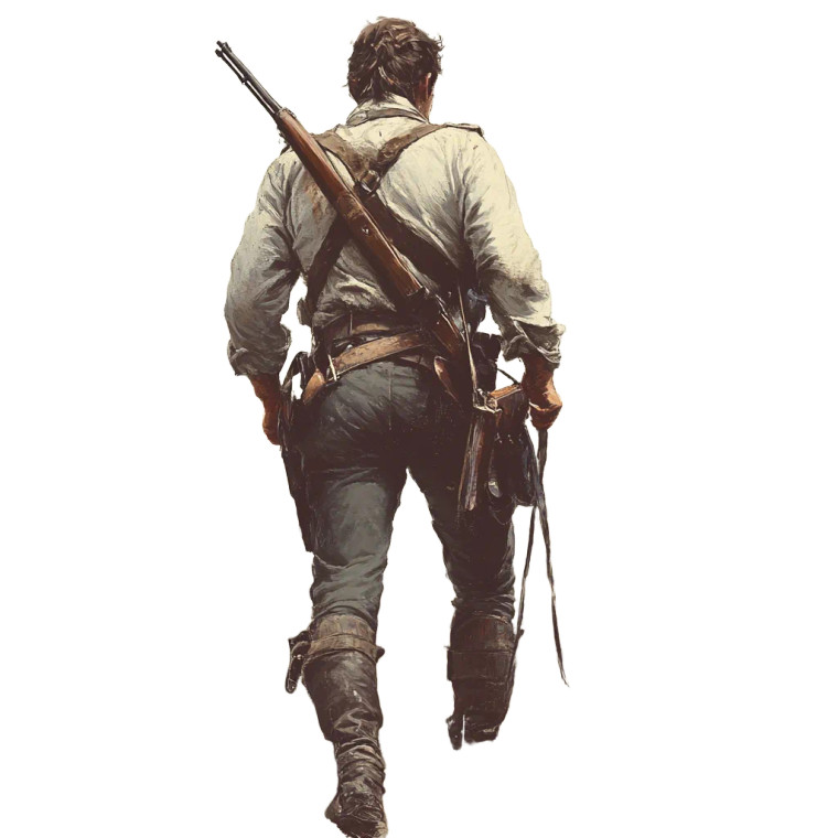 Back View Soldier Vinyl Car Decal Sticker – Waterproof & UV-Resistant 8"