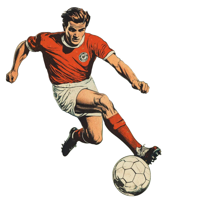 Vintage Football Player V4 Vinyl Car Decal Sticker – Waterproof & UV-Resistant 8"