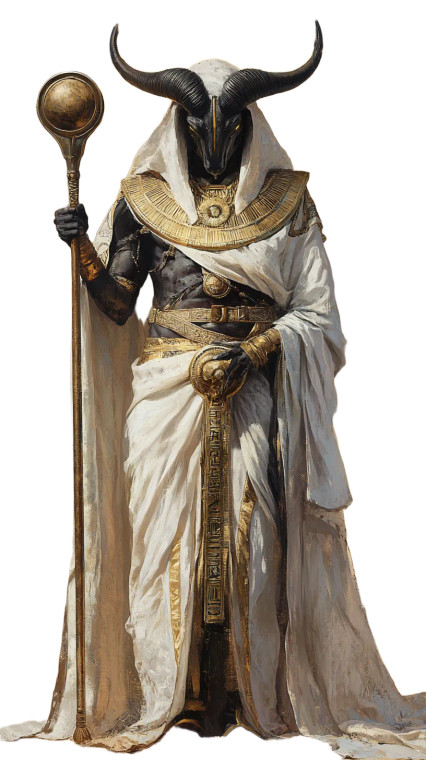 Amun-Ra Portrait Vinyl Car Decal Sticker – Waterproof & UV-Resistant 8"