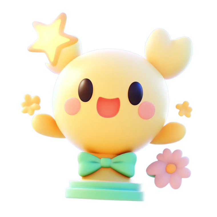 Cute Yellow Trophy Vinyl Car Decal Sticker – Waterproof & UV-Resistant 8"