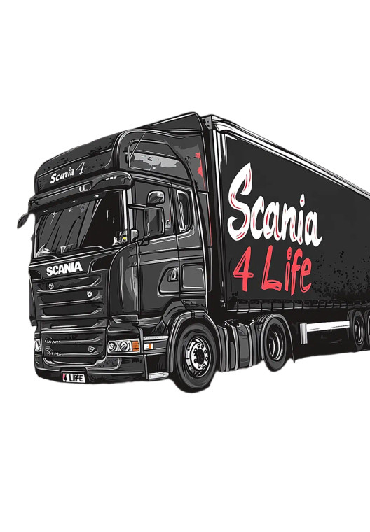 Scania Truck Vector Vinyl Car Decal Sticker – Waterproof & UV-Resistant 8"