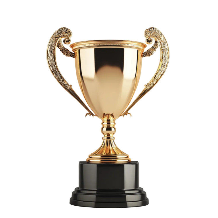 Gold Trophy V9 Vinyl Car Decal Sticker – Waterproof & UV-Resistant 8"