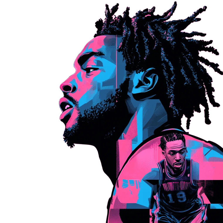 Anime Basketball Player Vinyl Car Decal Sticker – Waterproof & UV-Resistant 8"