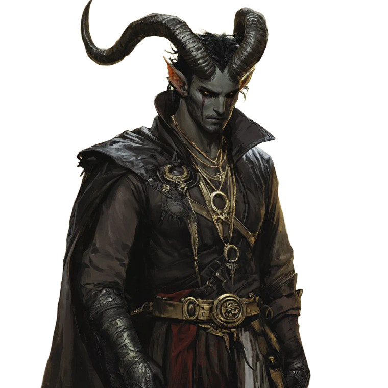 Tiefling Warlock V11 Vinyl Car Decal Sticker – Waterproof & UV-Resistant 8"