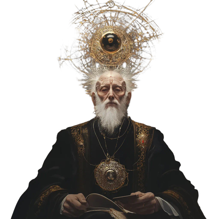 Hierophant Human Vinyl Car Decal Sticker – Waterproof & UV-Resistant 8"