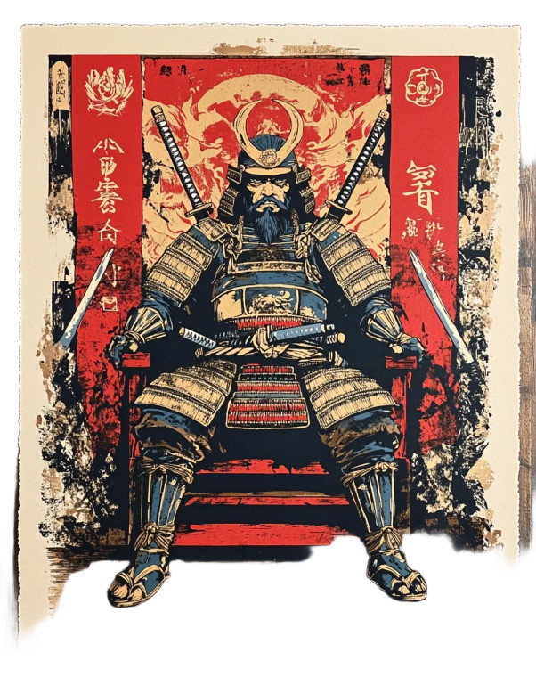 Ancient Samurai Print Vinyl Car Decal Sticker – Waterproof & UV-Resistant 8" Ancient Samurai Print Vinyl Car Decal Sticker – Waterproof & UV-Resistant 8"