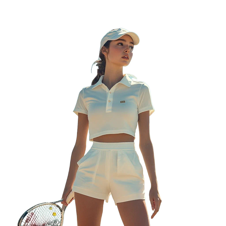 Tennis Outfit Vinyl Car Decal Sticker – Waterproof & UV-Resistant 8"