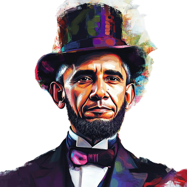 Obama As Lincoln Vinyl Car Decal Sticker – Waterproof & UV-Resistant 8"