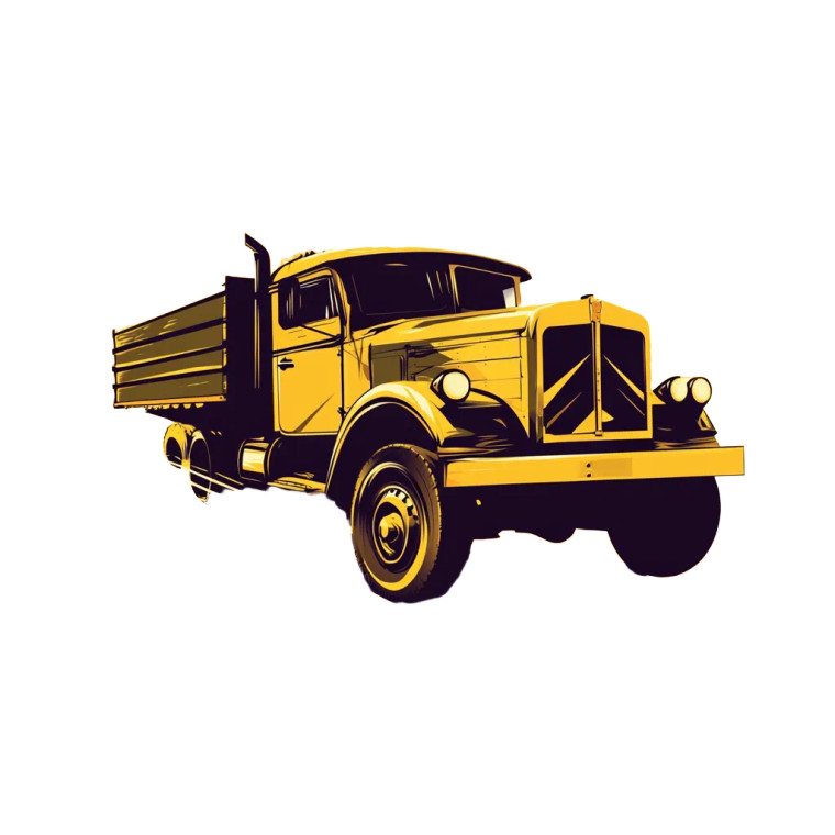 Speeding Military Truck Vinyl Car Decal Sticker – Waterproof & UV-Resistant 8"