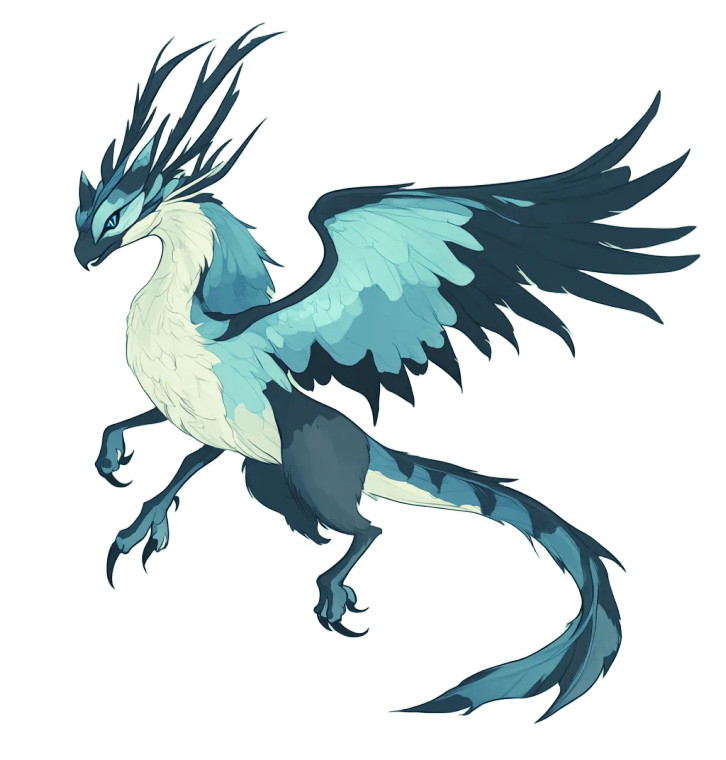 Dragon-Bird Hybrid Vinyl Car Decal Sticker – Waterproof & UV-Resistant 8"