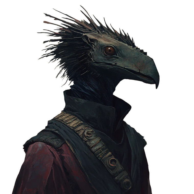 Alien Bird Navigator Vinyl Car Decal Sticker – Waterproof & UV-Resistant 8"