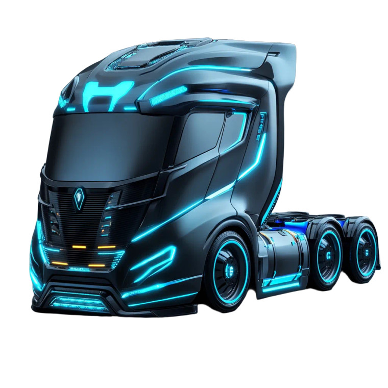 Truck Design Vinyl Car Decal Sticker – Waterproof & UV-Resistant 8"