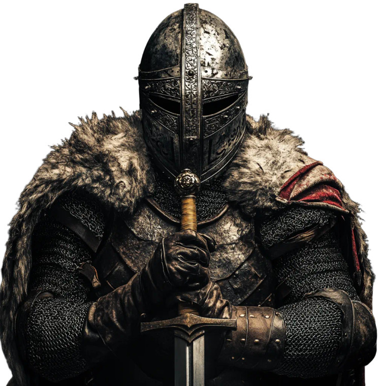 Medieval Wrestler Vinyl Car Decal Sticker – Waterproof & UV-Resistant 8"