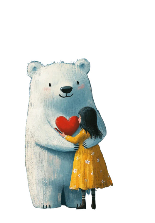 Cute Bear Painting Vinyl Car Decal Sticker – Waterproof & UV-Resistant 8"