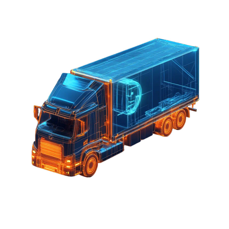 Future Logistics Truck Vinyl Car Decal Sticker – Waterproof & UV-Resistant 8"