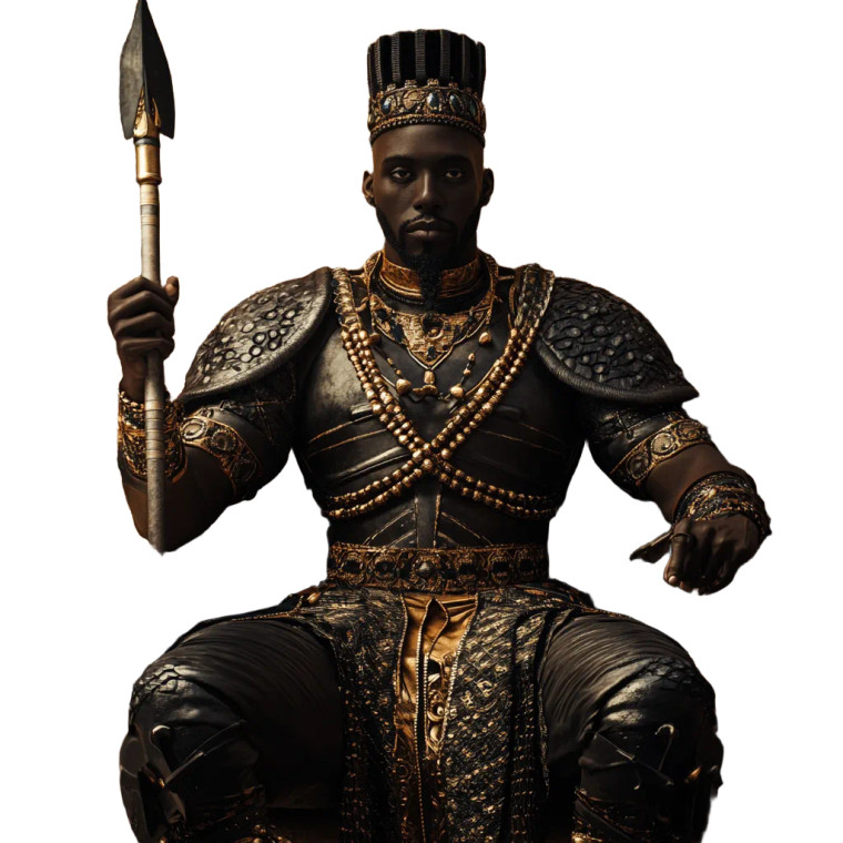 African King On Throne V2 Vinyl Car Decal Sticker – Waterproof & UV-Resistant 8"