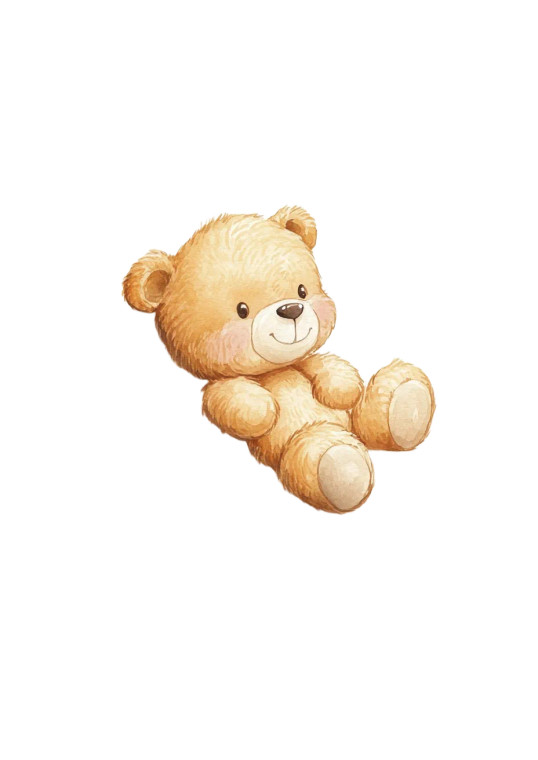 Moon Teddy Bear Vinyl Car Decal Sticker – Waterproof & UV-Resistant 8"