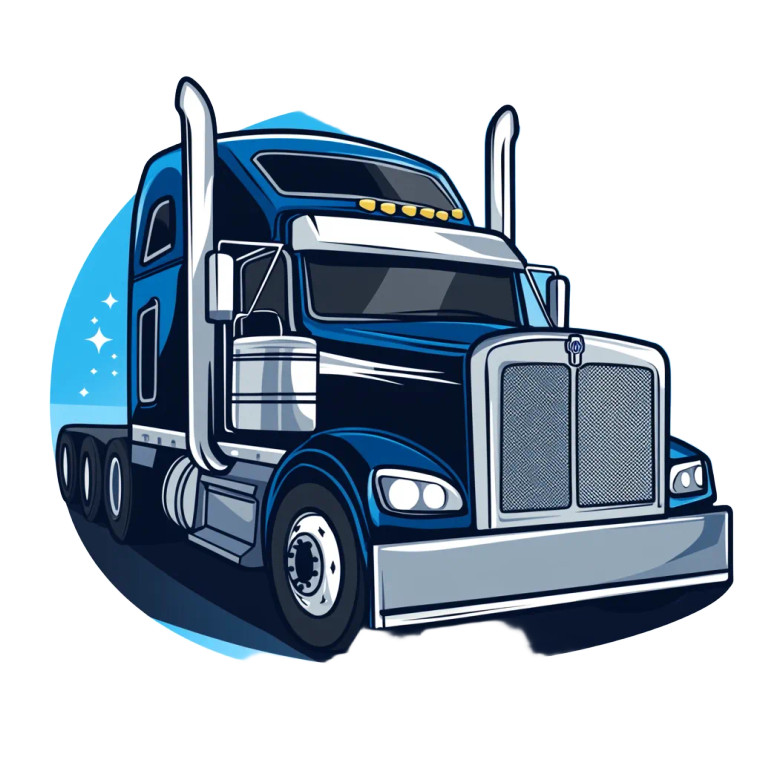 Truck Clean Logo Vinyl Car Decal Sticker – Waterproof & UV-Resistant 8"