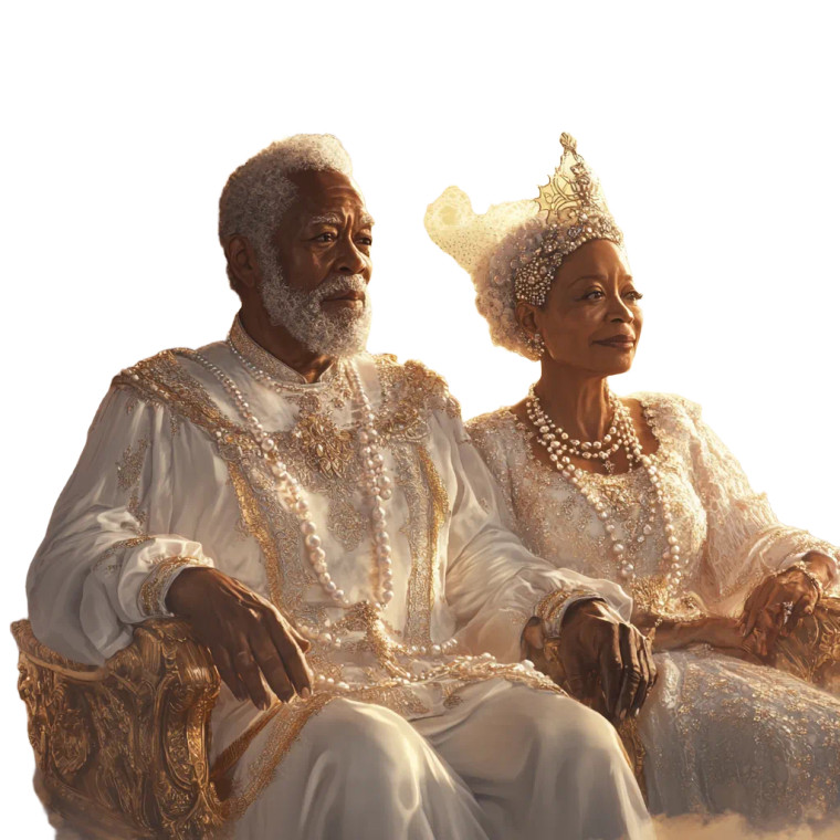 Celestial Royalty Vinyl Car Decal Sticker – Waterproof & UV-Resistant 8"