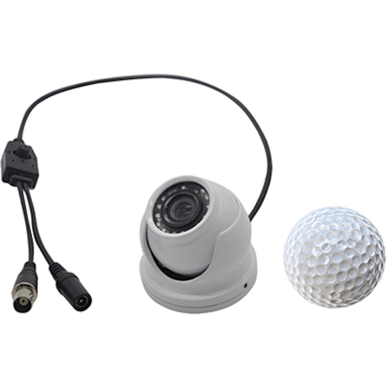 Compact Mini Dome Camera | HD 1000TVL | True Day/Night Vision | 12 LED | Indoor/Outdoor | Weatherproof