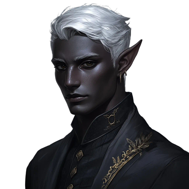 Drow Elf Secretary Vinyl Car Decal Sticker – Waterproof & UV-Resistant 8"