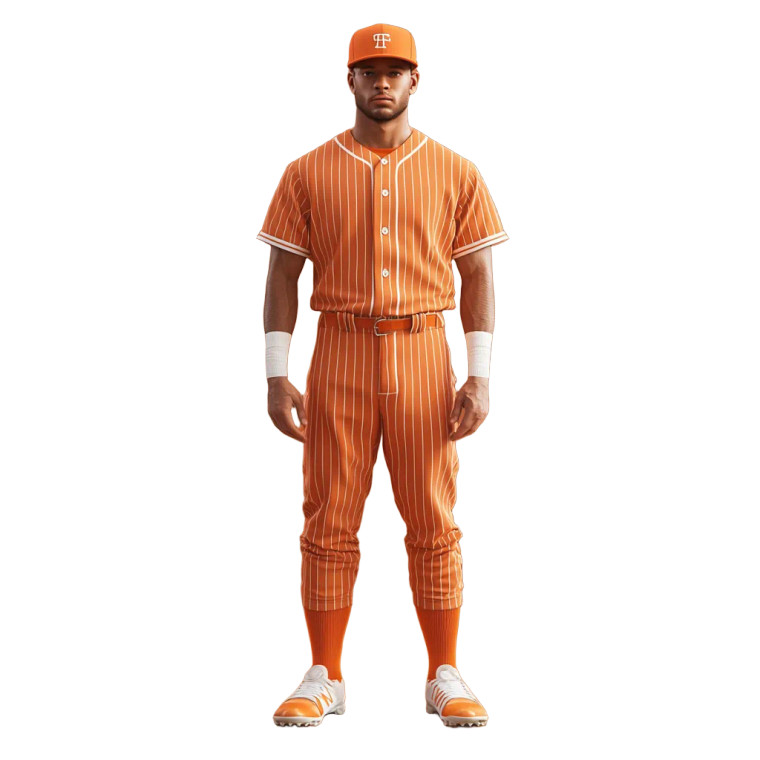 Vintage Baseball Uniform Vinyl Car Decal Sticker – Waterproof & UV-Resistant 8"