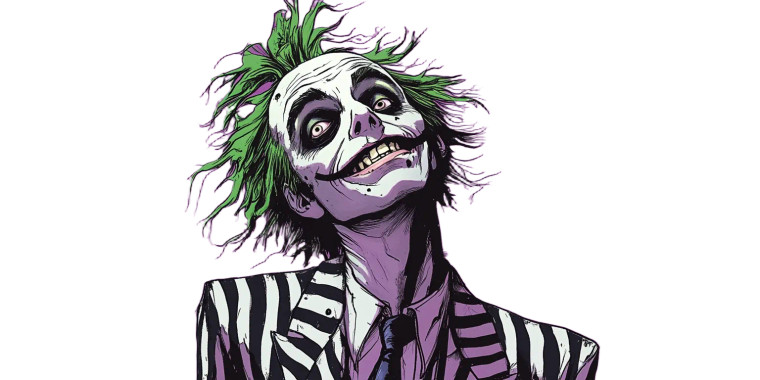 Beetlejuice Character V2 Vinyl Car Decal Sticker – Waterproof & UV-Resistant 8"