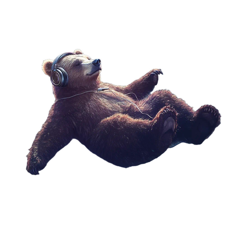 Floating Space Bear Vinyl Car Decal Sticker – Waterproof & UV-Resistant 8"