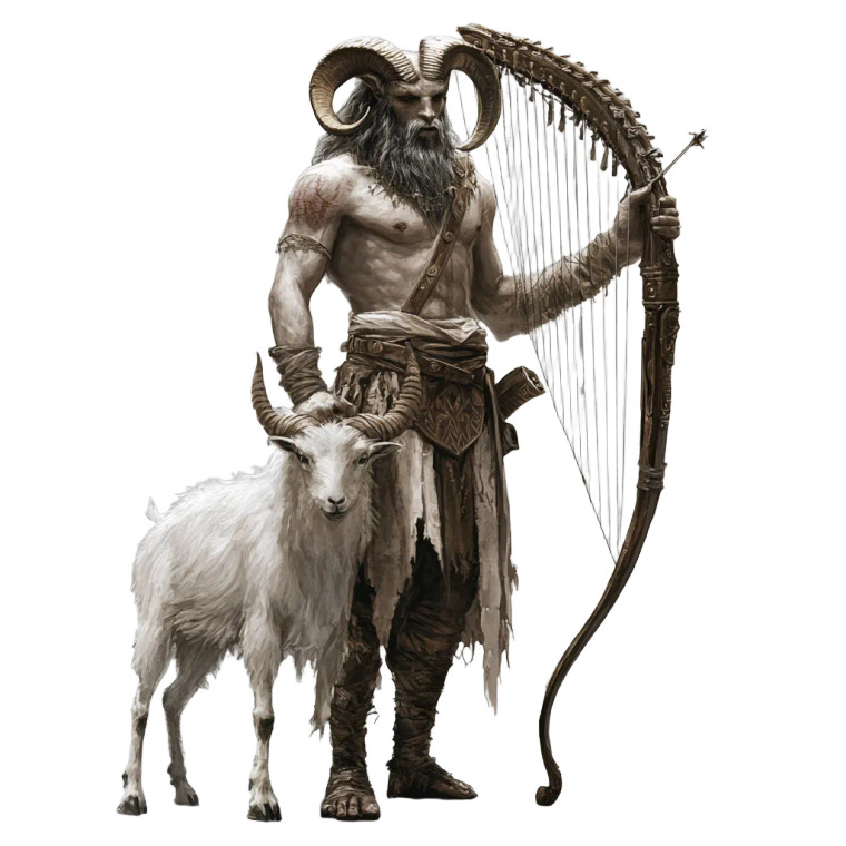 Satyr Bard V3 Vinyl Car Decal Sticker – Waterproof & UV-Resistant 8"