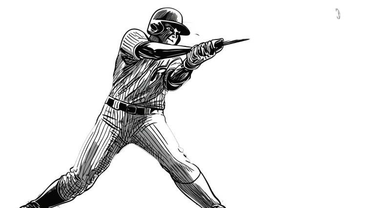 Homerun Coloring Vinyl Car Decal Sticker – Waterproof & UV-Resistant 8"