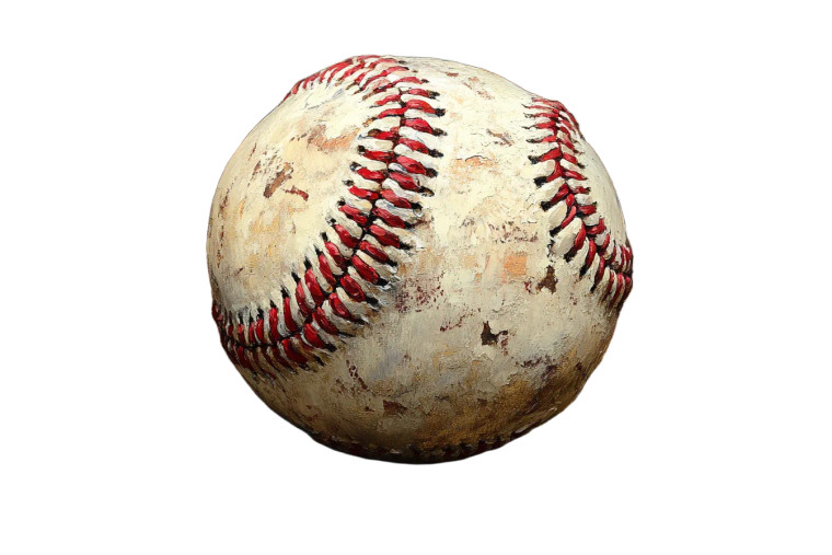 Vintage Baseball Painting Vinyl Car Decal Sticker – Waterproof & UV-Resistant 8"