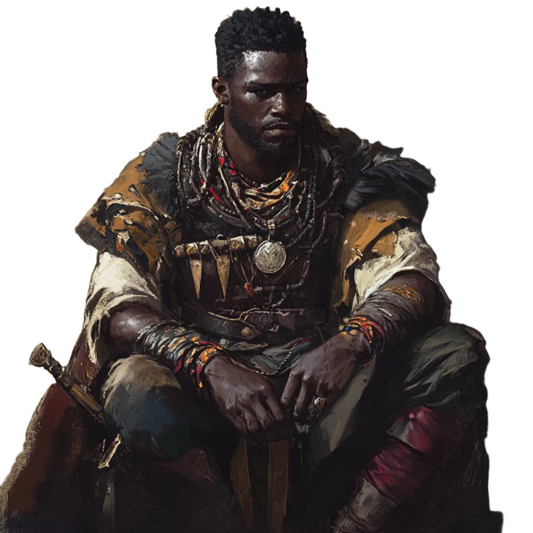 African Witcher Vinyl Car Decal Sticker – Waterproof & UV-Resistant 8"