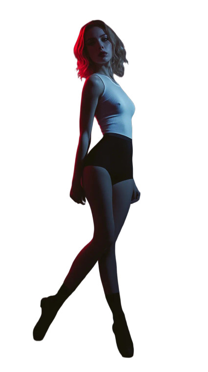 Ballet Model Pose Vinyl Car Decal Sticker – Waterproof & UV-Resistant 8"