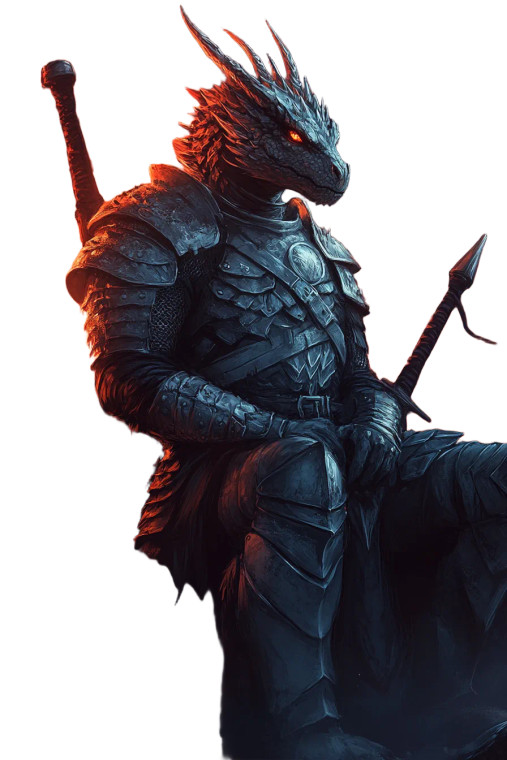 Dragonborn General V2 Vinyl Car Decal Sticker – Waterproof & UV-Resistant 8"