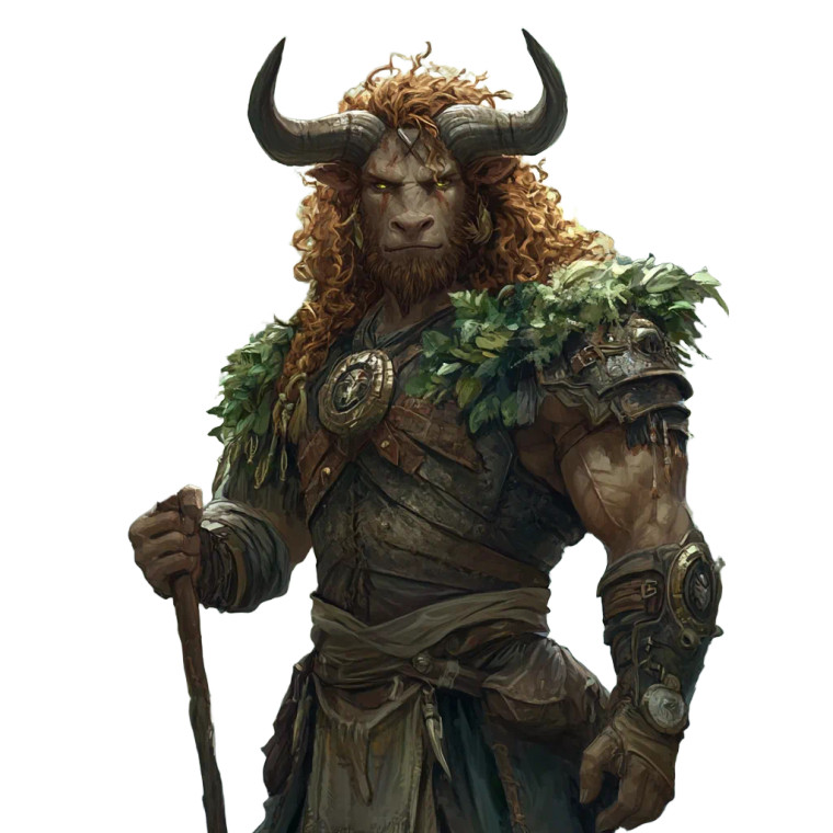 Druid Minotaur Vinyl Car Decal Sticker – Waterproof & UV-Resistant 8"