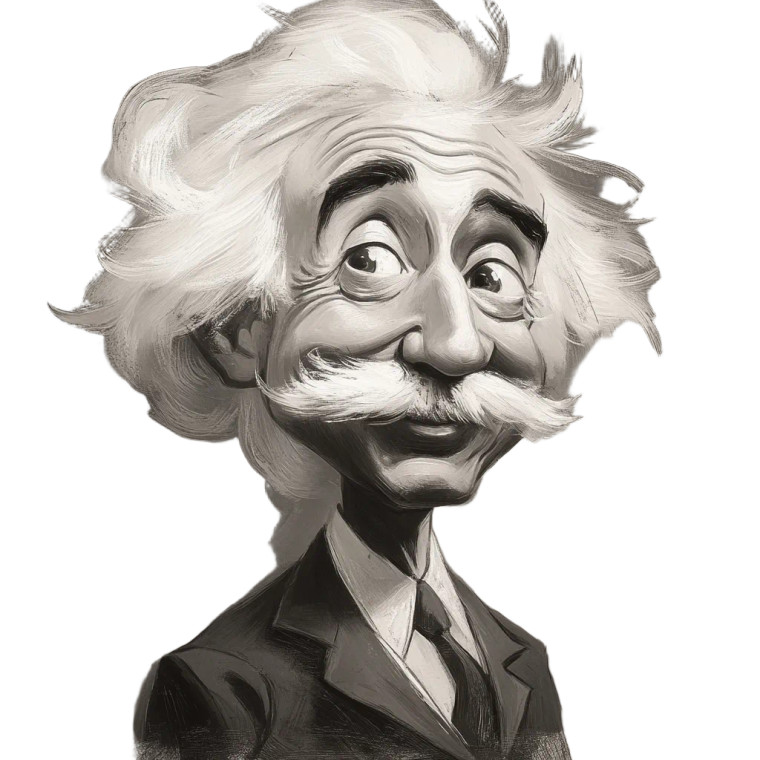 Einstein 1950S Style Vinyl Car Decal Sticker – Waterproof & UV-Resistant 8"