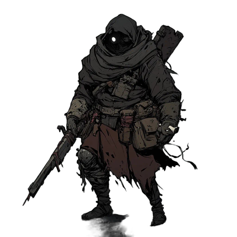 Grim Militia Vinyl Car Decal Sticker – Waterproof & UV-Resistant 8"