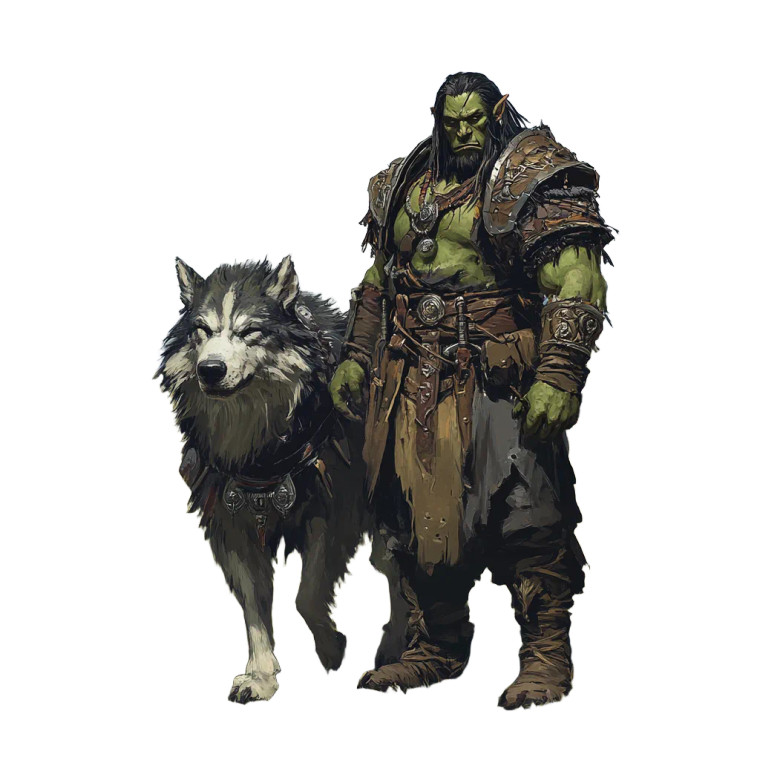 Mongol Orc Warrior Vinyl Car Decal Sticker – Waterproof & UV-Resistant 8"