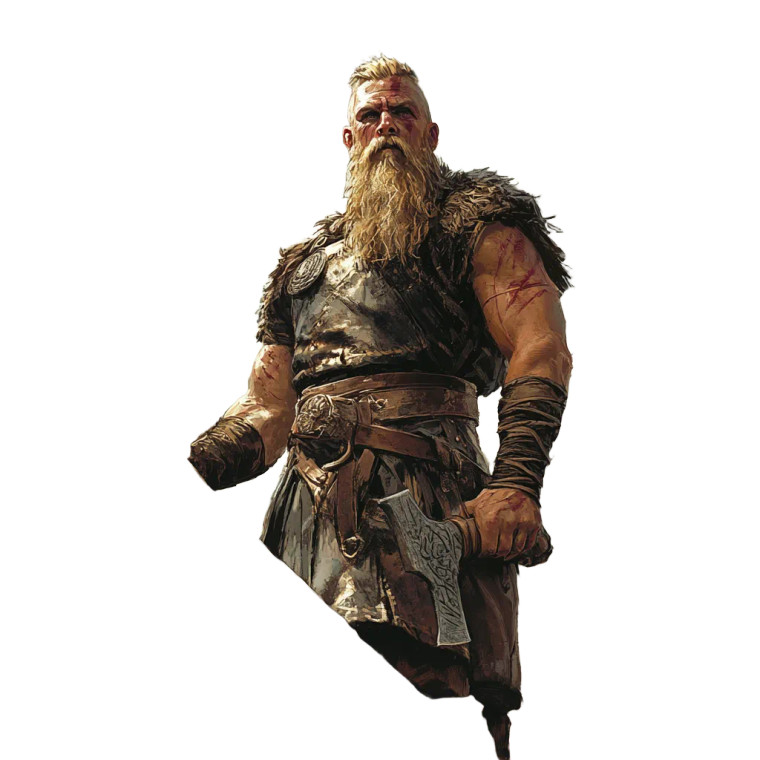 Bearded Viking Vinyl Car Decal Sticker – Waterproof & UV-Resistant 8"
